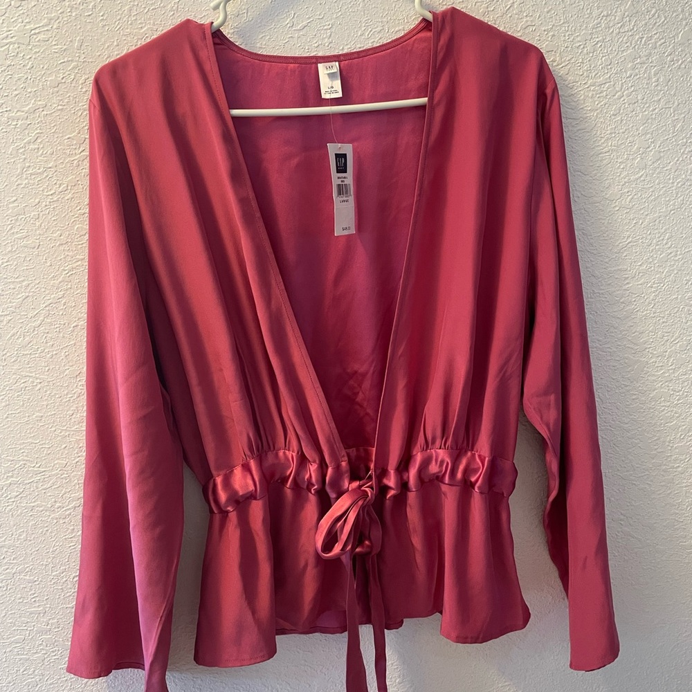 NWT GAP Silk Robe/Jacket & coordinating pajama set.